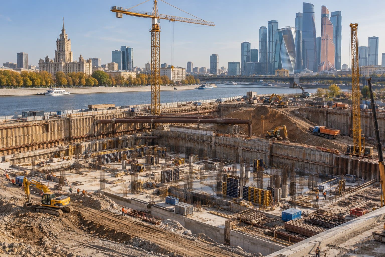 В Москве завершают котлован национального центра «Россия»