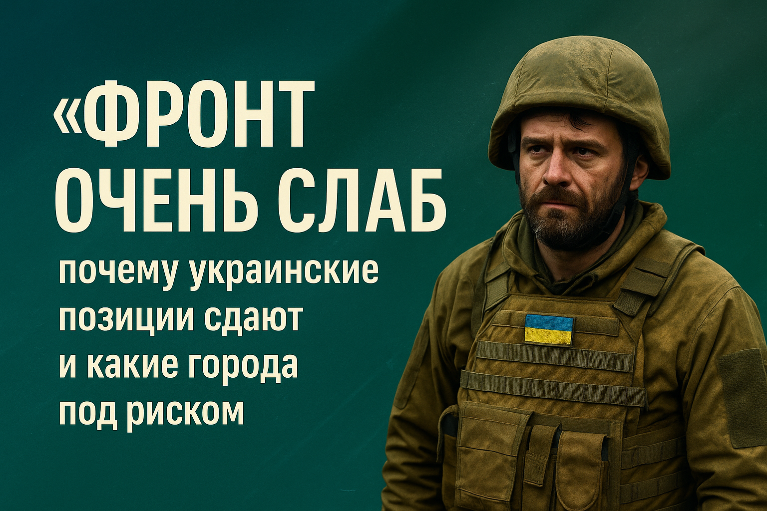 «Фронт очень слаб»: почему украинские позиции сдают и какие города под риском