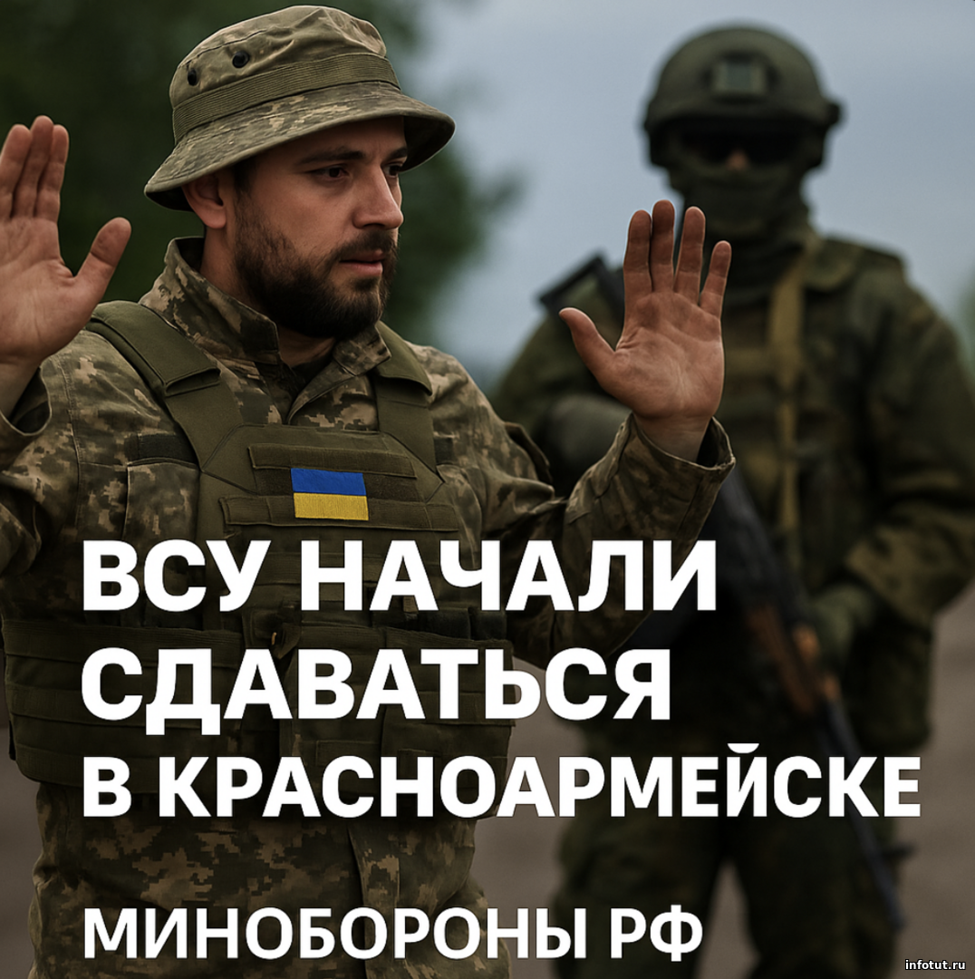 ВСУ начали массово сдаваться в Красноармейске — Минобороны России