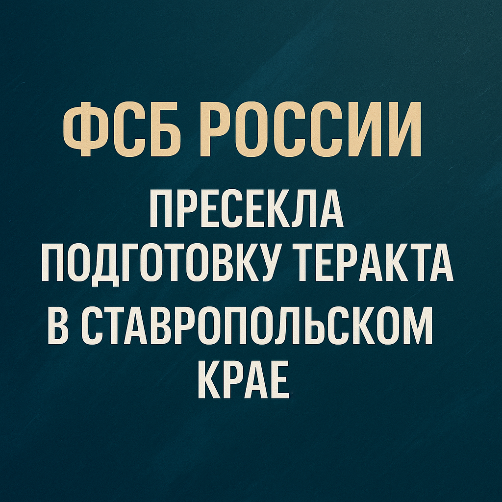 ФСБ предотвратила теракт на транспорте в Ставропольском крае, задержан агент украинских спецслужб