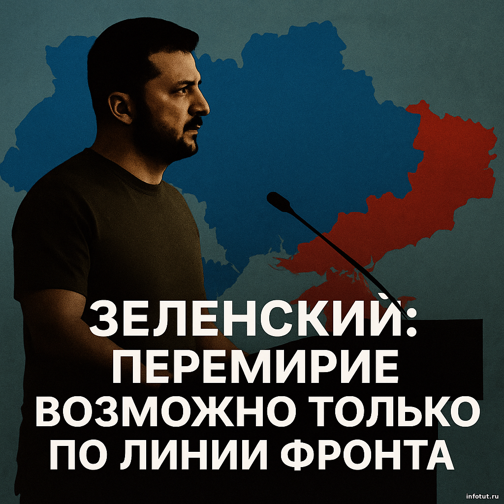Зеленский: перемирие возможно только по линии фронта