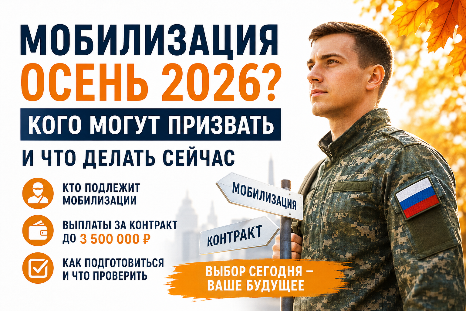 Будет ли мобилизация осенью 2026 года: кого могут призвать и что делать уже сейчас