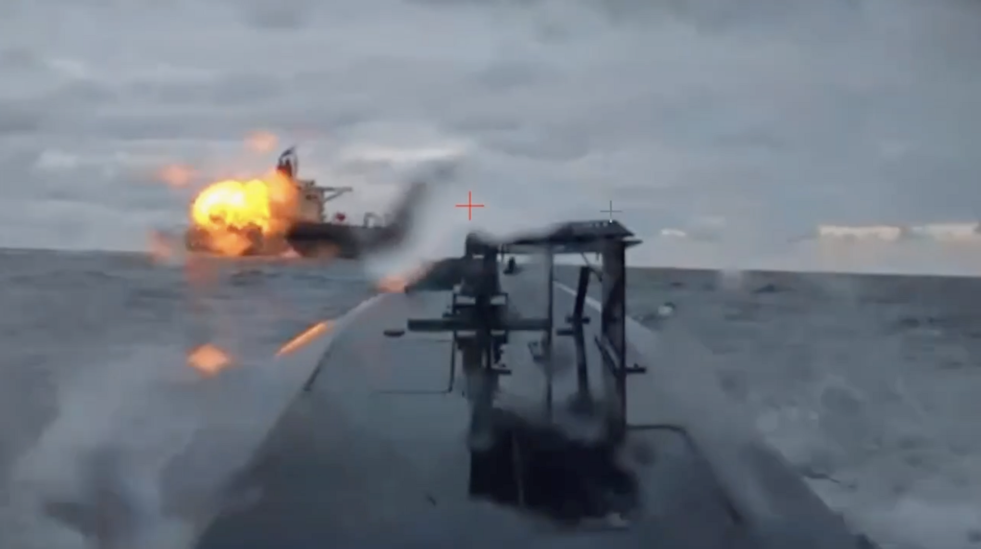 Украинские морские дроны снова атаковали гражданское судно в Чёрном море