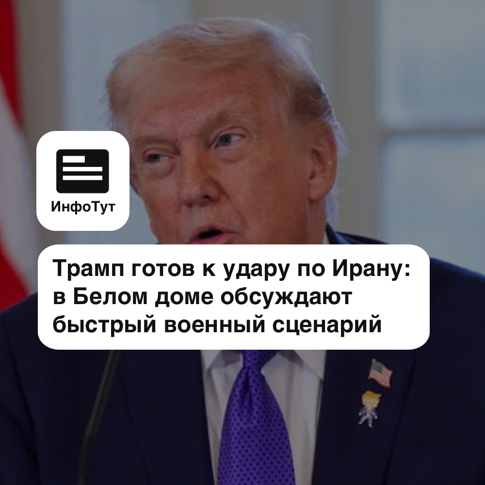 Трамп готов к удару по Ирану: в Белом доме обсуждают быстрый военный сценарий