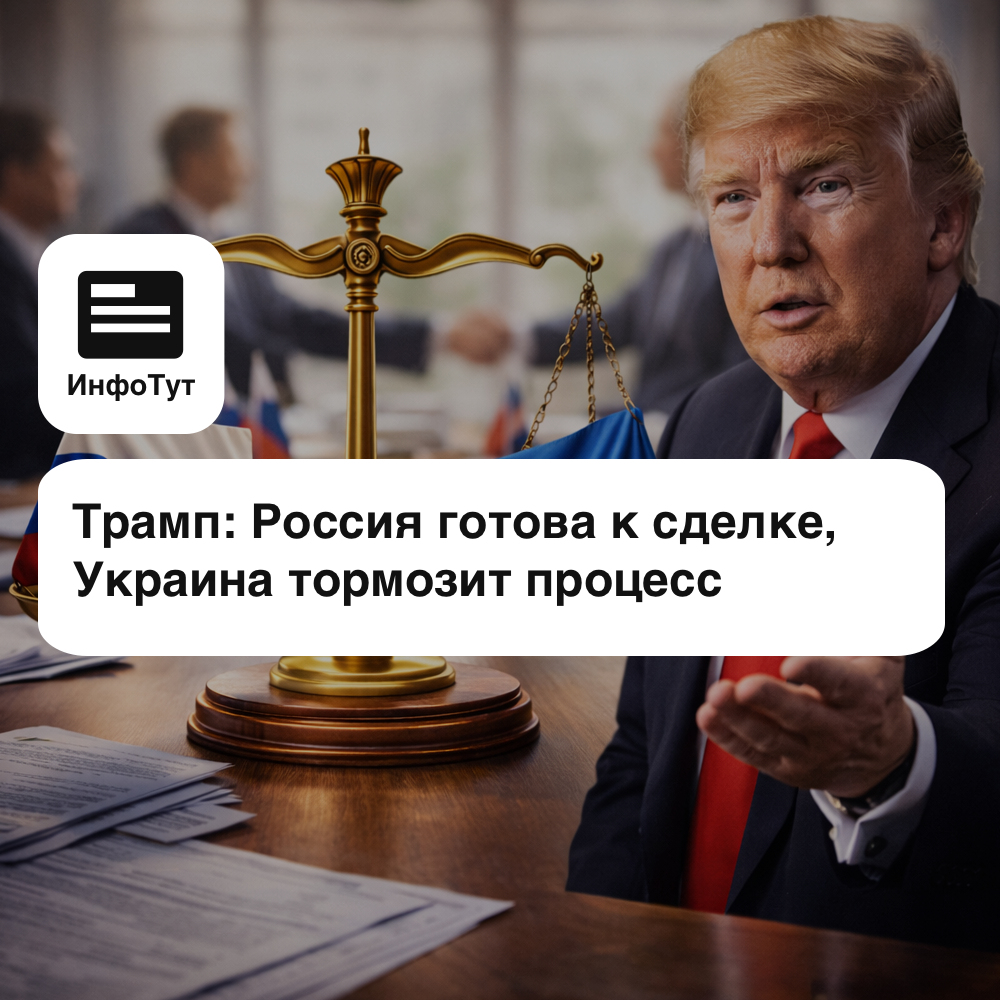 Трамп: Россия готова к сделке, Украина тормозит процесс