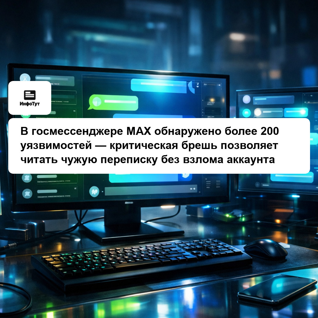 В госмессенджере MAX обнаружено более 200 уязвимостей — критическая брешь позволяет читать чужую переписку без взлома аккаунта