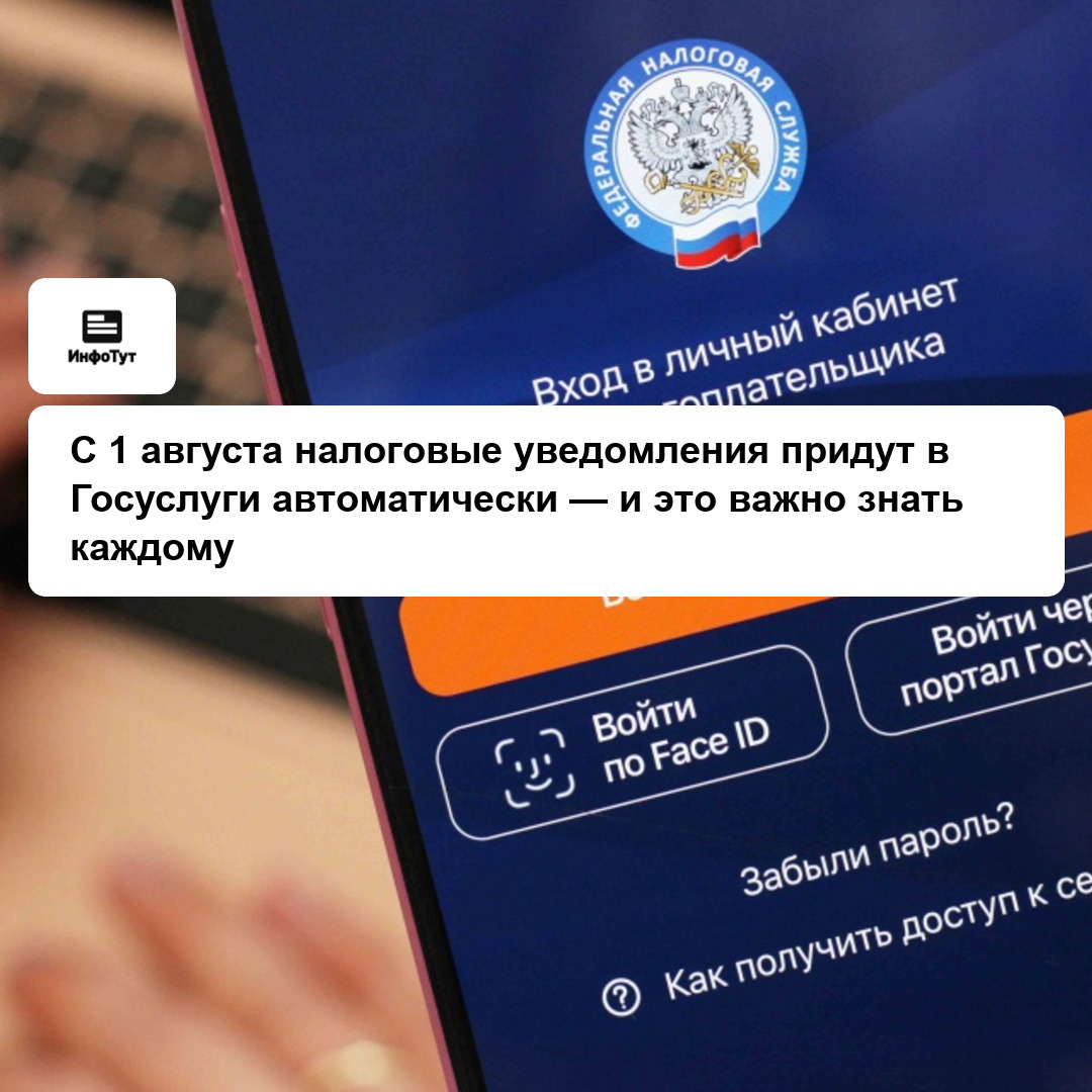 С 1 августа налоговые уведомления придут в Госуслуги автоматически — и это важно знать каждому