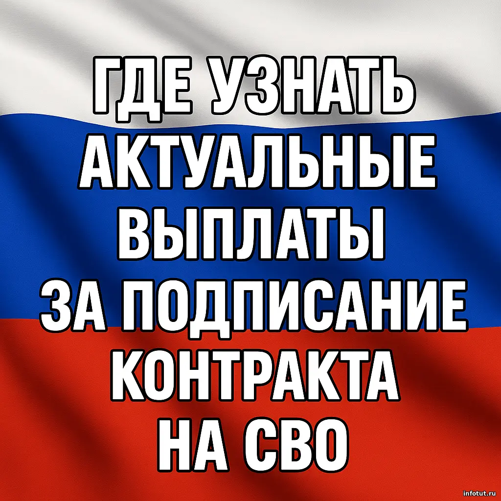 Где узнать актуальные выплаты за подписание контракта на СВО