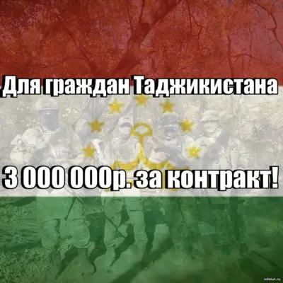 Контракт СВО 2025 для граждан Таджикистана. Как получить 3 млн рублей, жильё, питание и гражданство РФ за службу по контракту.