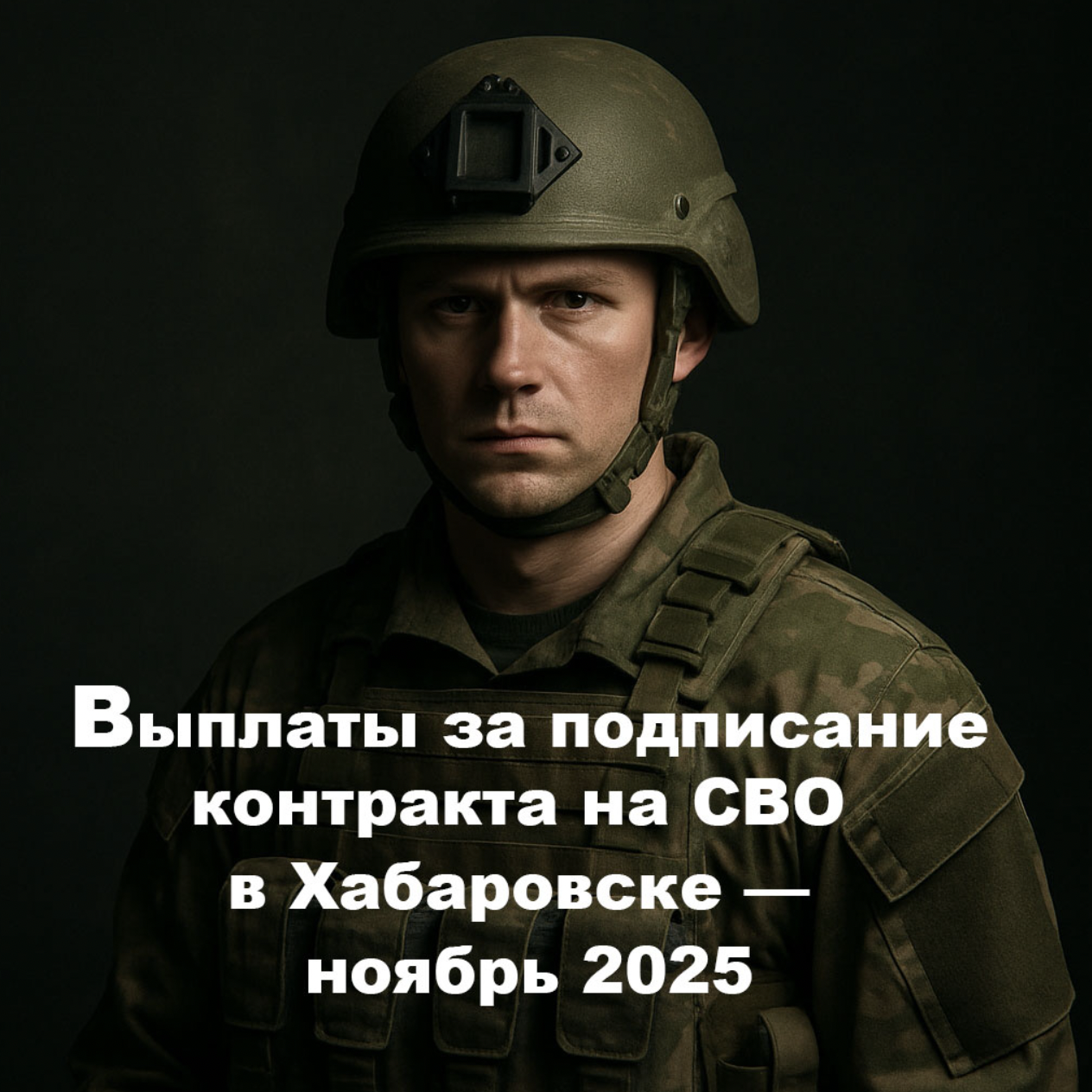 Выплаты за подписание контракта на СВО в Хабаровске — ноябрь 2025