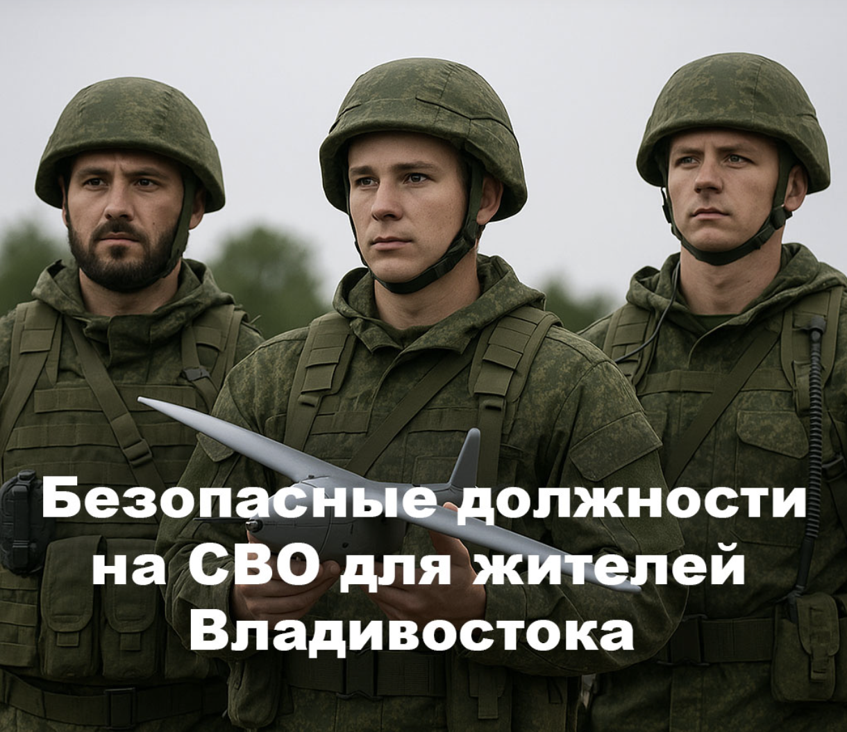 Безопасные должности на СВО для жителей Владивостока