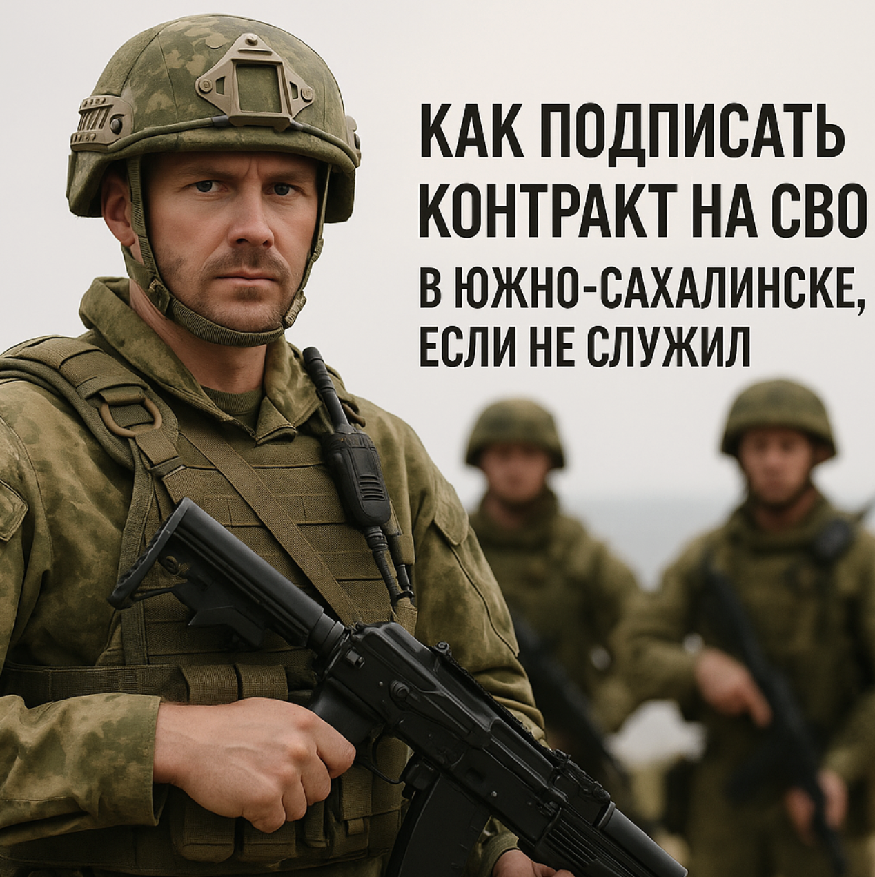 Как подписать контракт на СВО в Южно-Сахалинске, если не служил