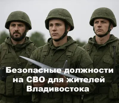 Безопасные направления службы по контракту на СВО во Владивостоке, включая БПЛА, тыловые и технические должности.