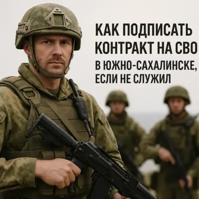 Оформление контракта на СВО в Южно-Сахалинске без службы: требования 2025 года и упрощённая процедура.