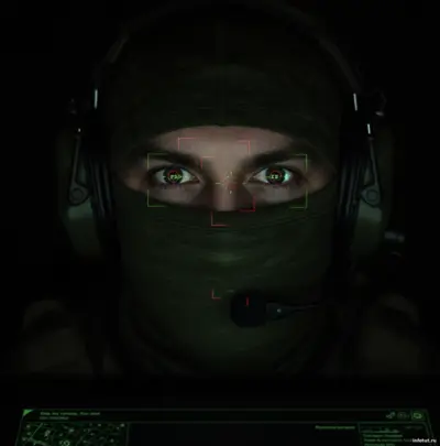 Оператор БПЛА за пультом управления дроном, работа с беспилотником на службе по контракту в СВО.