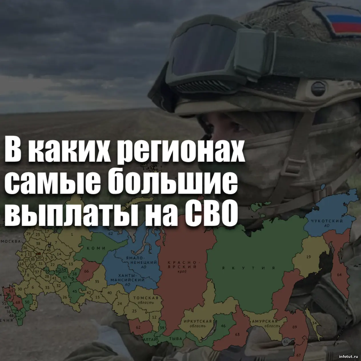 В каких регионах самые большие выплаты на СВО